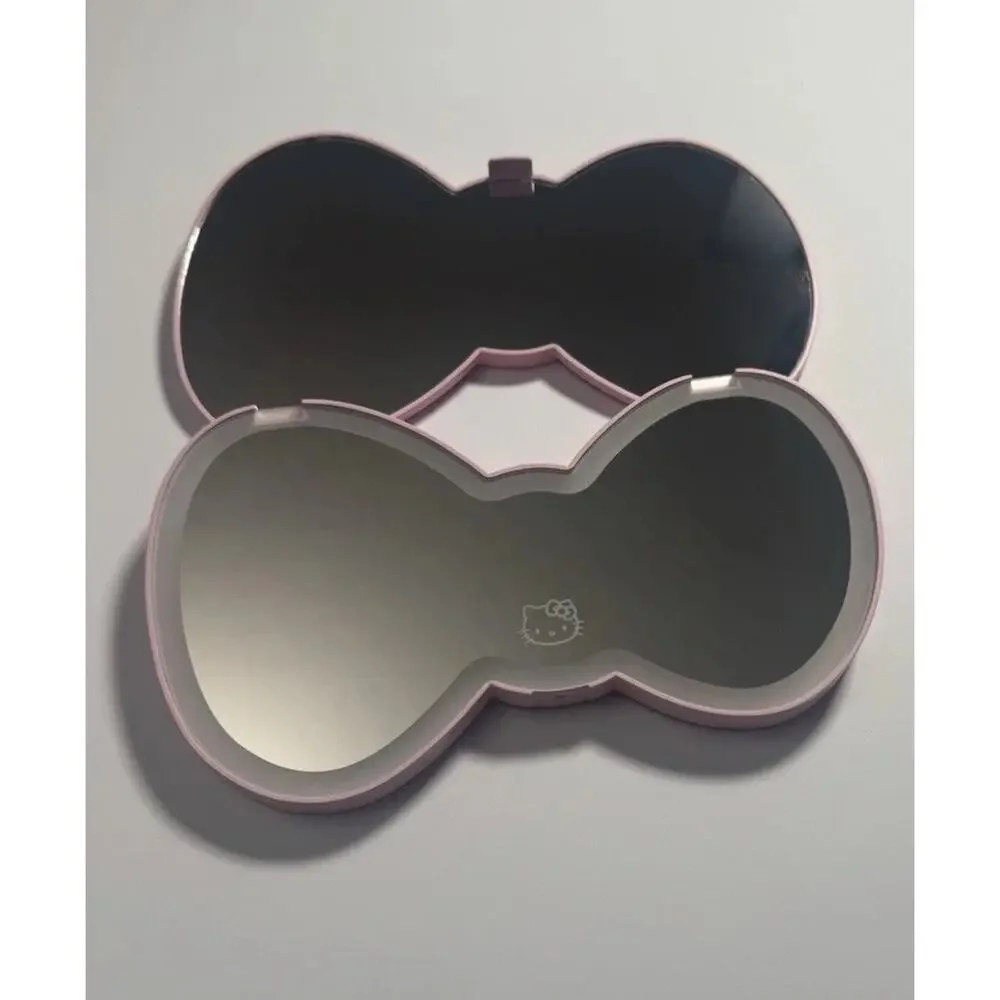 Hello Kitty LED Bow Compact Mirror Pink USB Rechargeable Impressions Vanity
